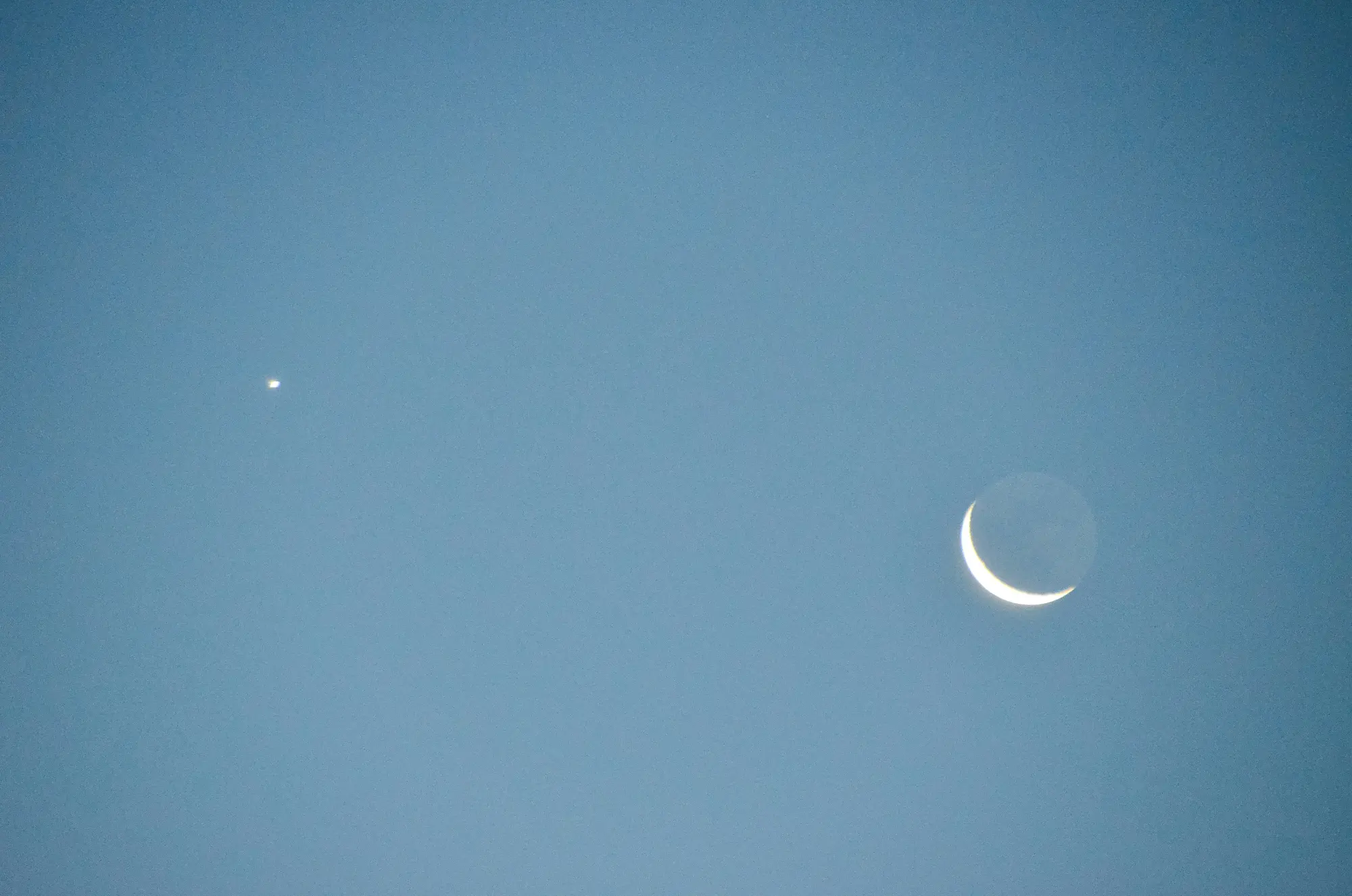 Percezioni notturne: Venere & Luna