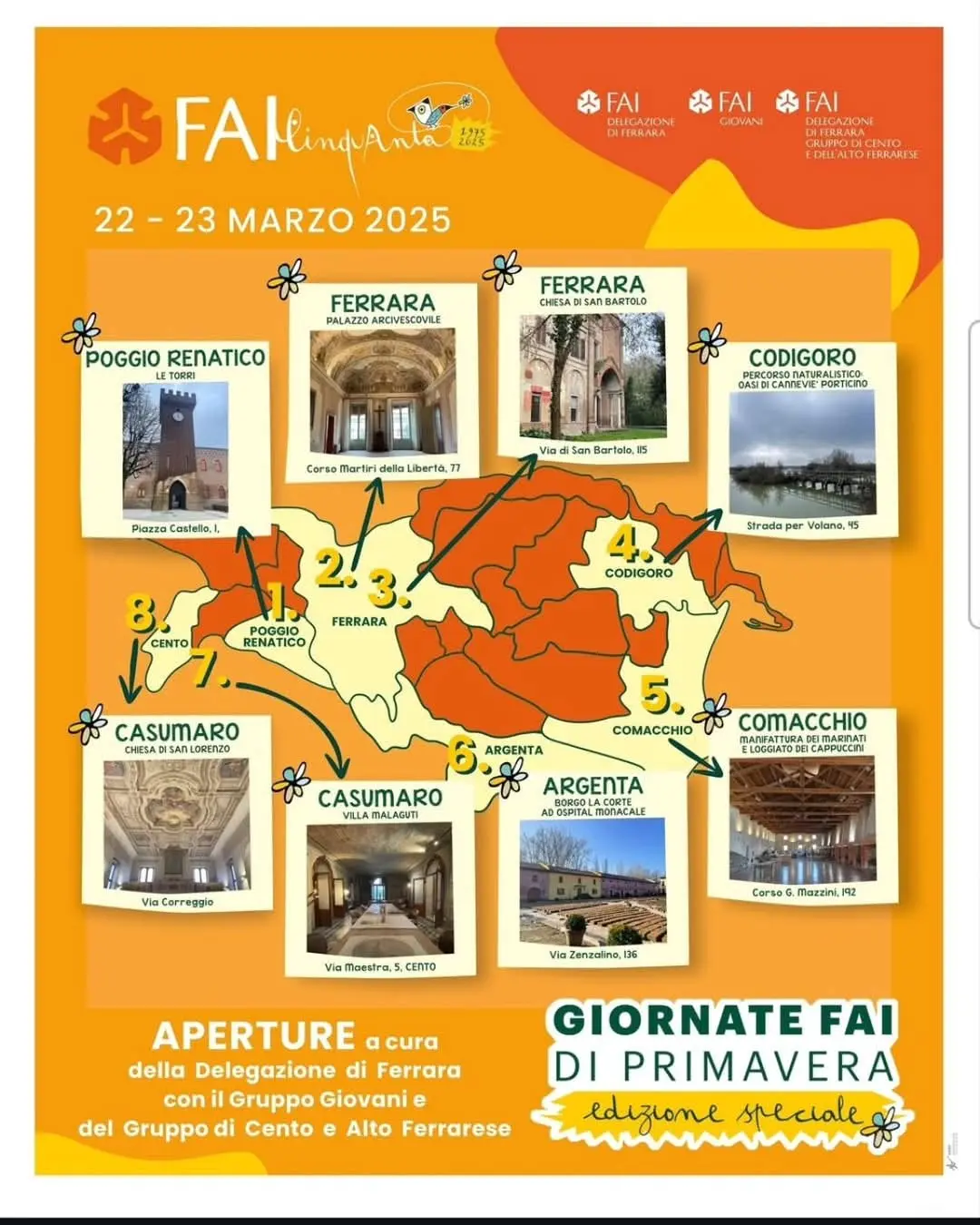 Le Giornate FAI di Primavera 2025 conquistano tutta la provincia di Ferrara!    