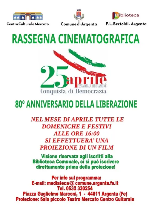 Rassegna cinematrografica al centro culturale Mercato