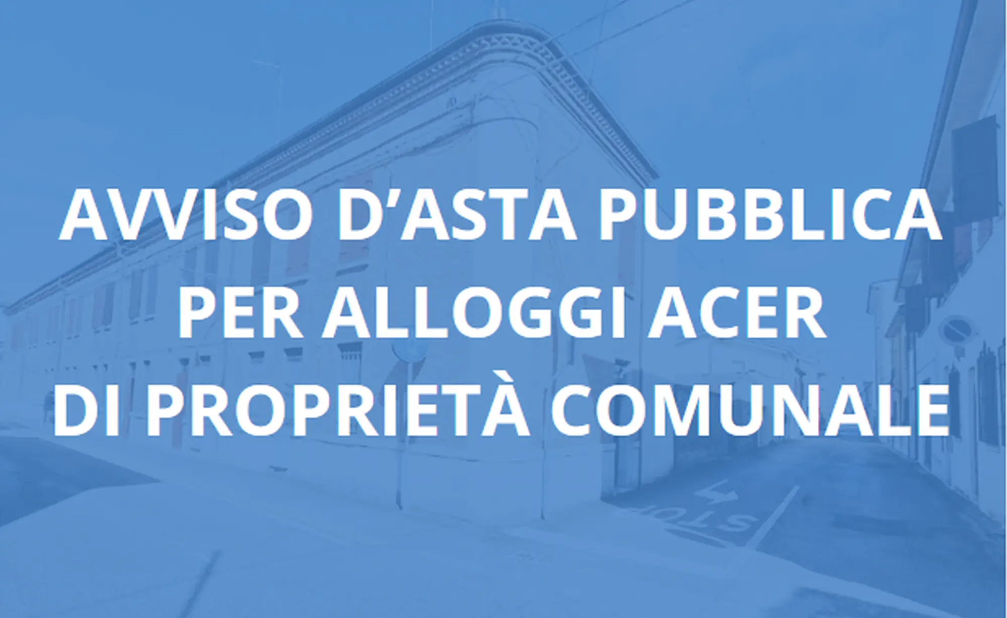 Edilizia Residenziale Pubblica - vendita di sei appartamenti