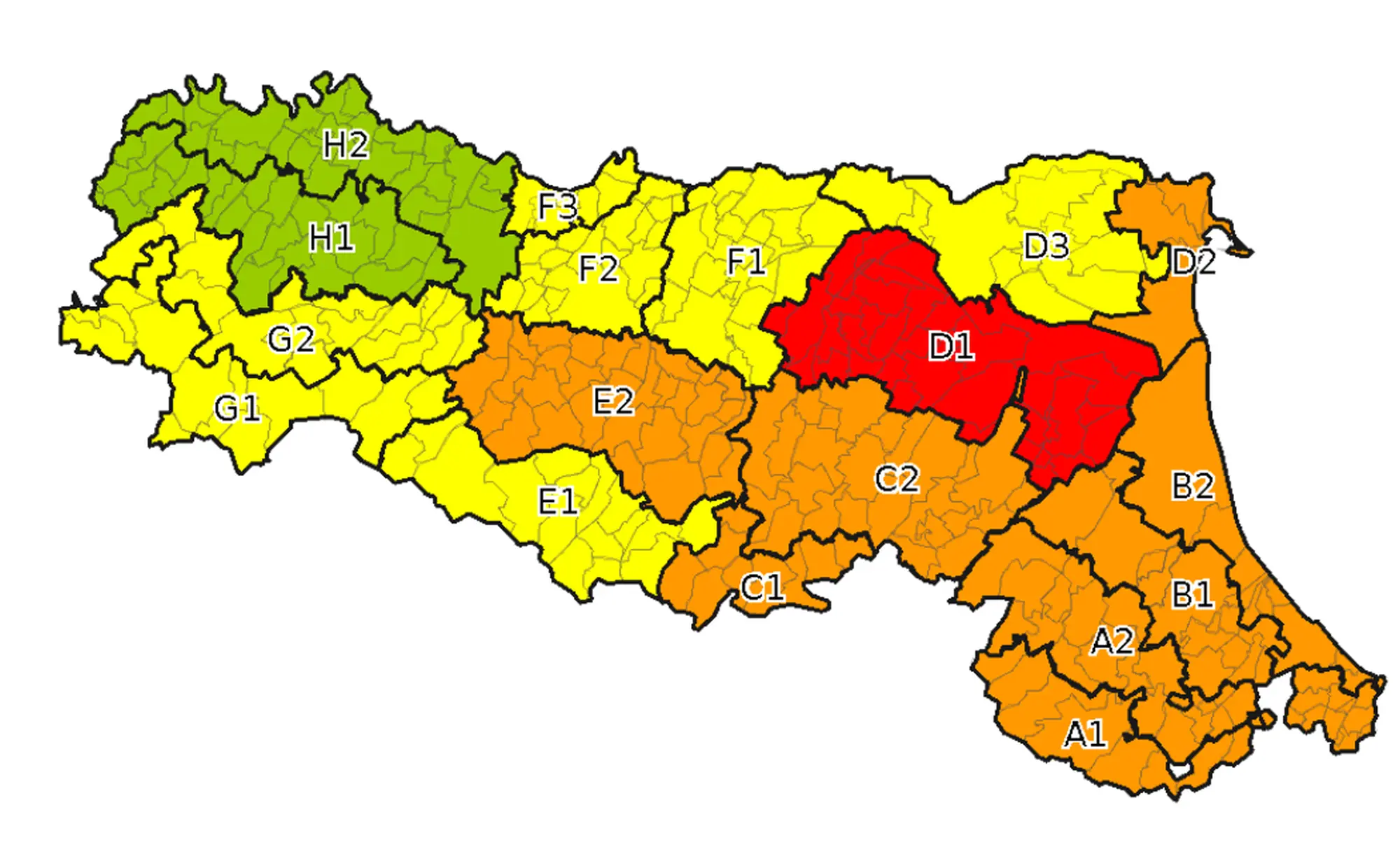 Allerta meteo per il 25 dicembre