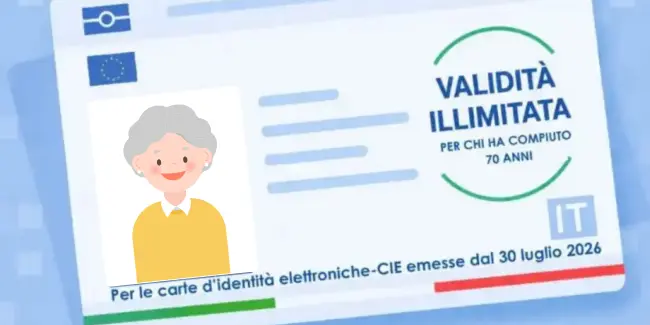 Carta d’identità elettronica: durata illimitata per settantenni e over 70