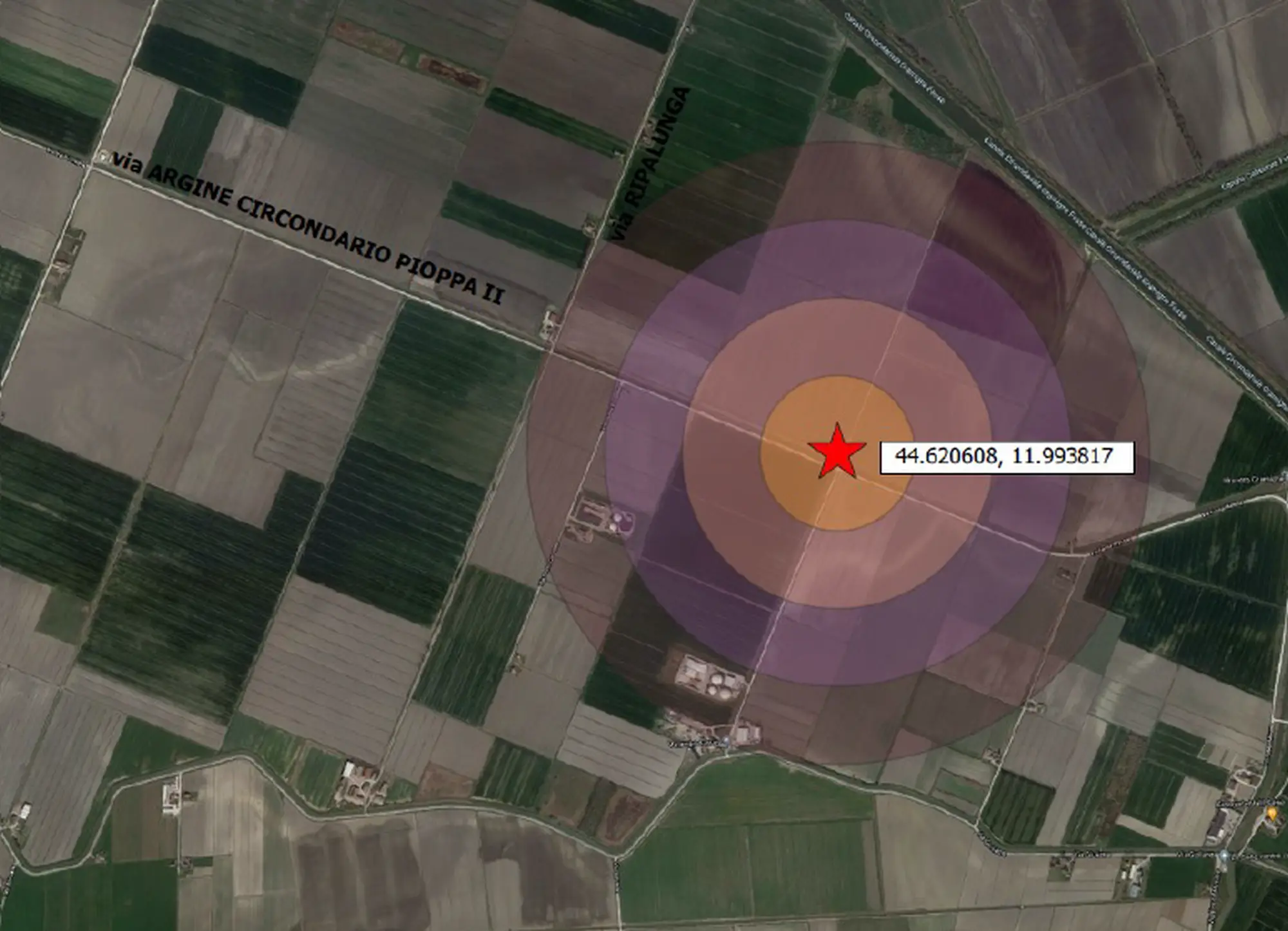 Operazioni di brillamento occasionale di ordigno bellico a Longastrino